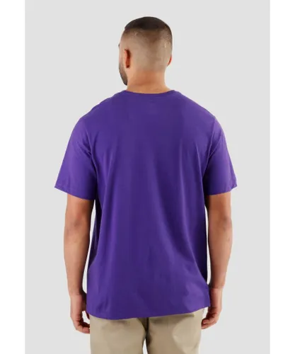 Nike Sportswear Club Mens T Shirt in Purple Jersey