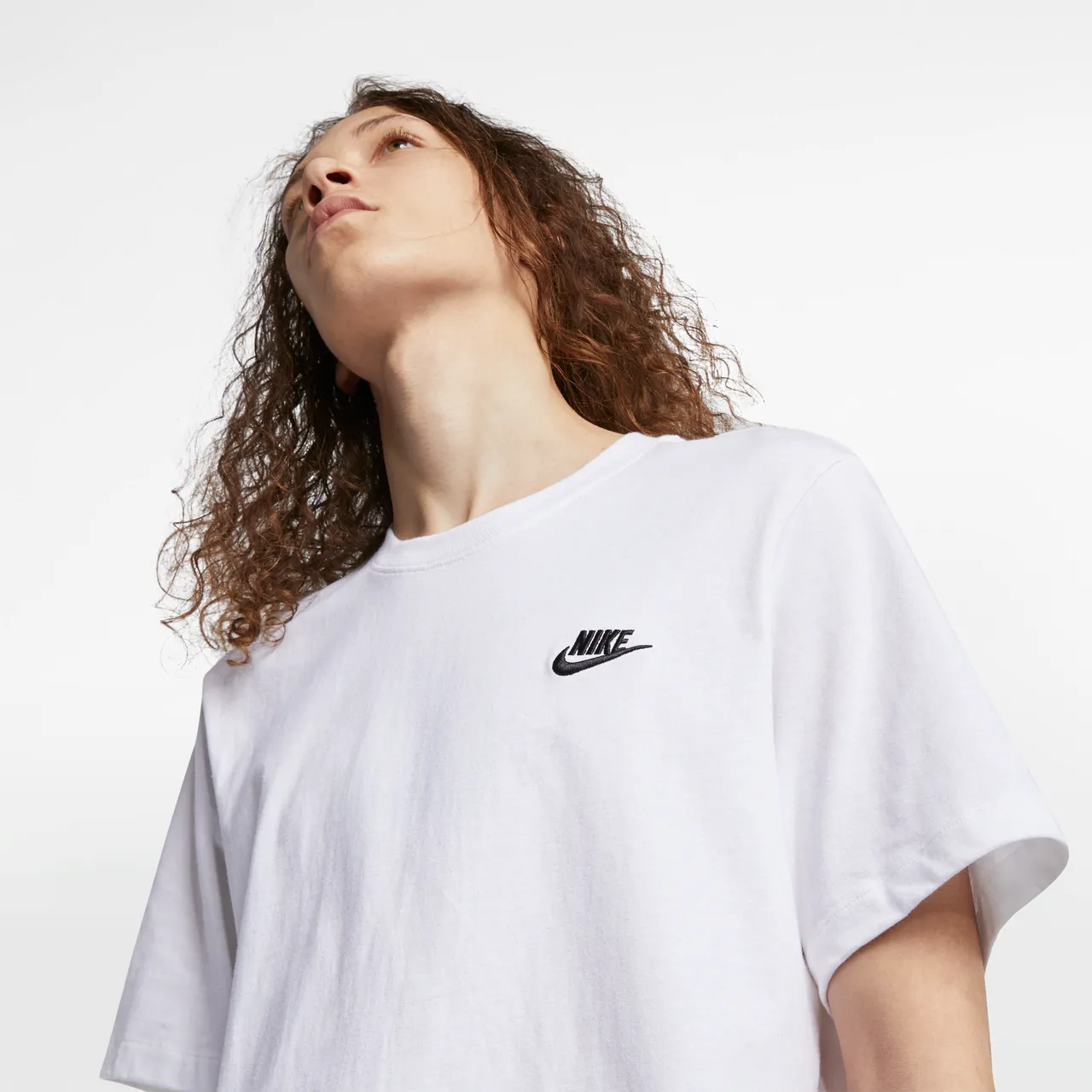 Nike Sportswear Club Men's T-Shirt - White - Cotton