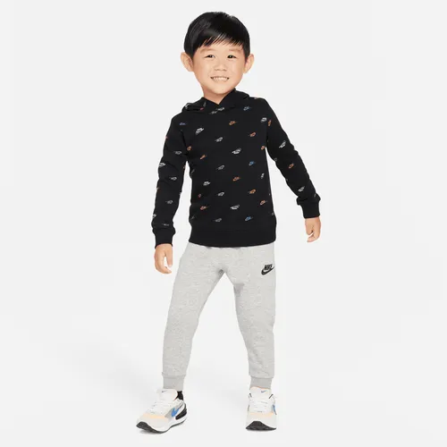 Nike Sportswear Club Printed Hoodie Set Toddler 2-Piece Hoodie Set - Grey - Polyester
