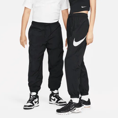 Nike Sportswear Essential Women's Mid-Rise Trousers - Black - Polyester