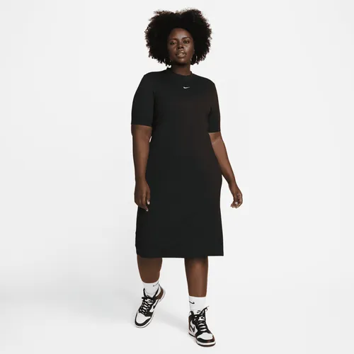 Nike Sportswear Essential Women's Midi Dress - Black - Nylon