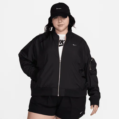 Nike Sportswear Essential Women's Oversized Bomber Jacket - Black - Polyester