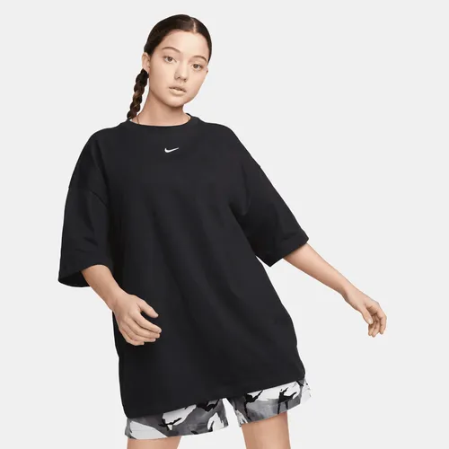 Nike Sportswear Essential Women's Oversized T-Shirt - Black - Cotton