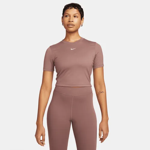 Nike Sportswear Essential Women's Slim Cropped T-Shirt - Purple - Polyester
