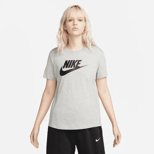 Nike Sportswear Essentials Women's Logo T-Shirt - Grey - Cotton