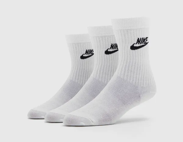Nike Sportswear Everyday Essential Crew Socks (3 pack), White