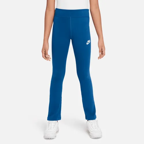 Nike Sportswear Favourites Older Kids' (Girls') Flared Leggings - Blue - Polyester
