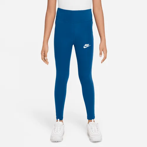 Nike Sportswear Favourites Older Kids' (Girls') High-Waisted Leggings - Blue