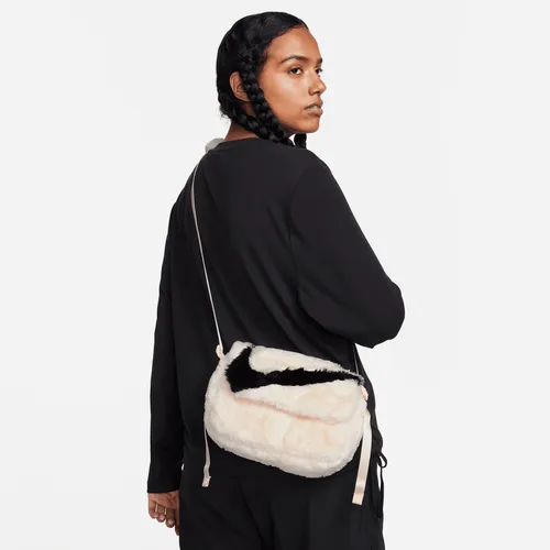 Nike Sportswear Futura 365 Faux Fur Cross-Body Bag (1L) - Brown - Polyester