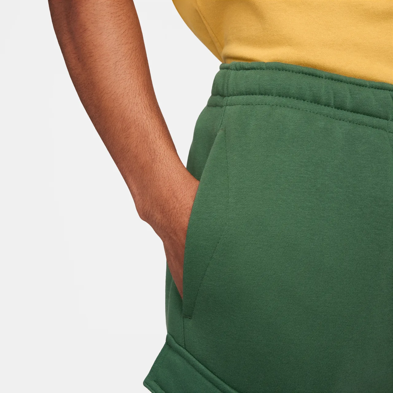 Nike Sportswear Men's Fleece Cargo Trousers - Green - Cotton