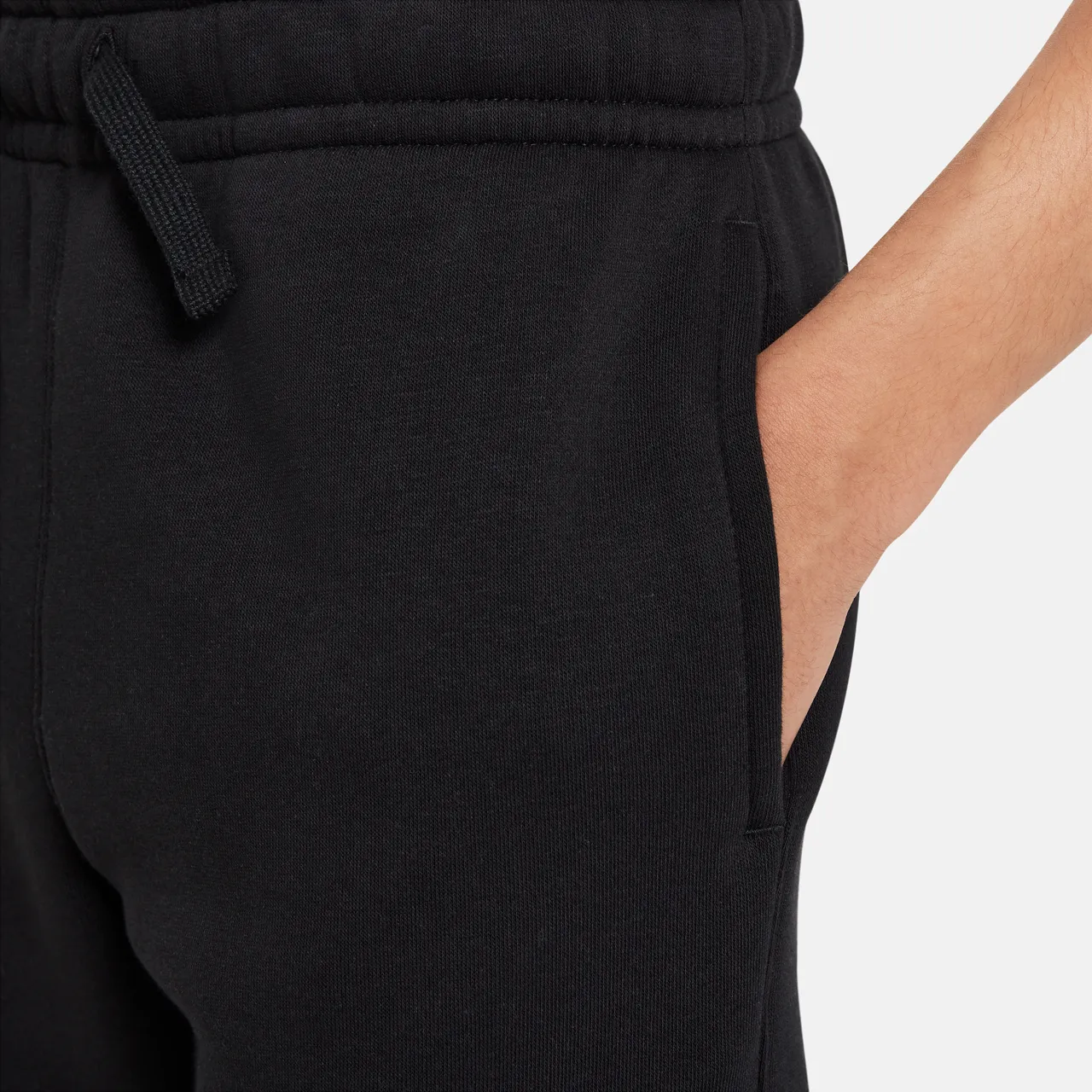 Nike Sportswear Older Kids' (Boys') Fleece Graphic Cargo Trousers - Black - Cotton