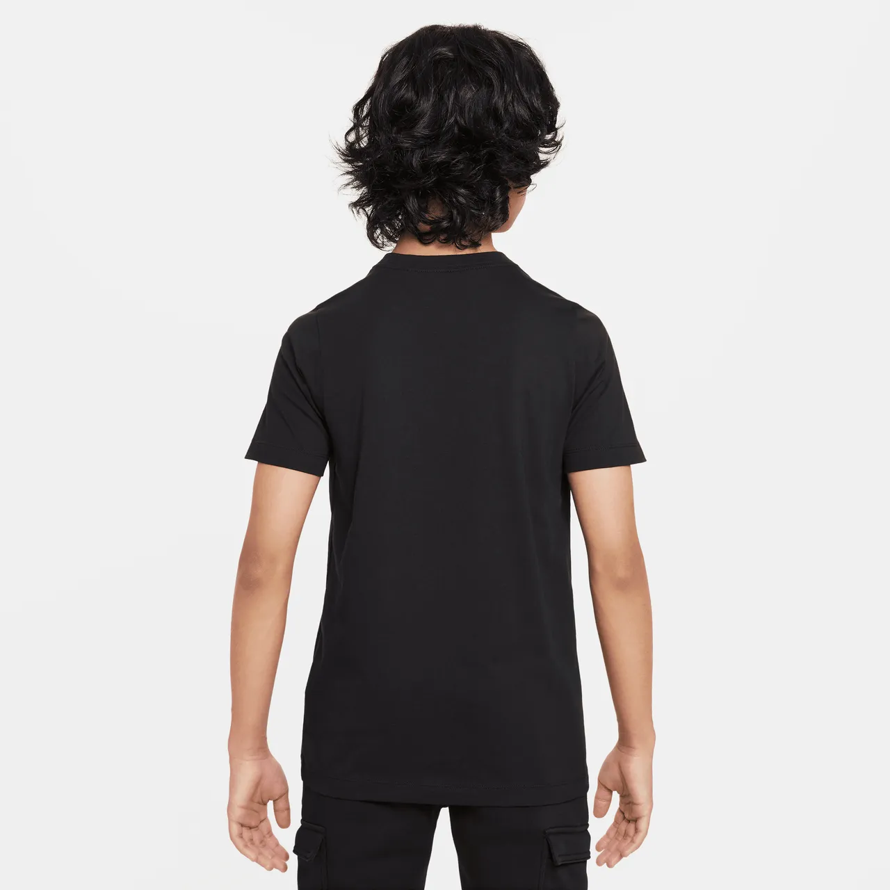 Nike Sportswear Older Kids' (Boys') Graphic T-Shirt - Black - Cotton