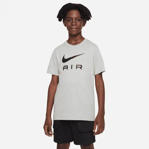 Nike Sportswear Older Kids' (Boys') T-Shirt - Grey - Cotton