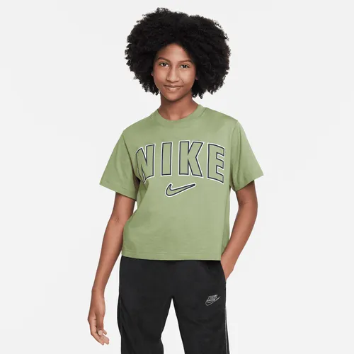 Nike Sportswear Older Kids' (Girls') Boxy T-Shirt - Green