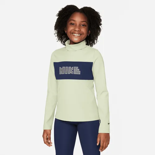 Nike Sportswear Older Kids' (Girls') Dri-FIT Long-Sleeve Top - Green