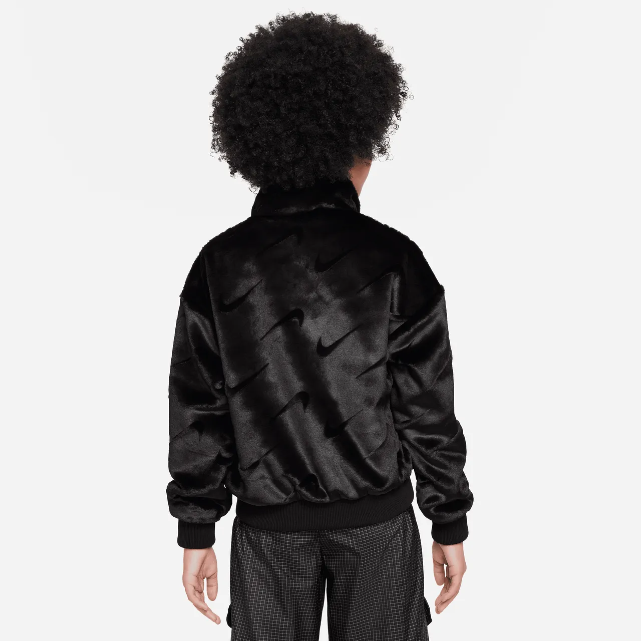 Nike Sportswear Older Kids' (Girls') Jacket - Black - Polyester