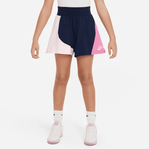 Nike Sportswear Older Kids' (Girls') Jersey Shorts - Blue - Cotton