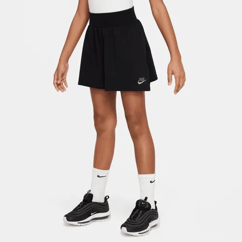 Nike Sportswear Older Kids' (Girls') Shorts - Black - Cotton