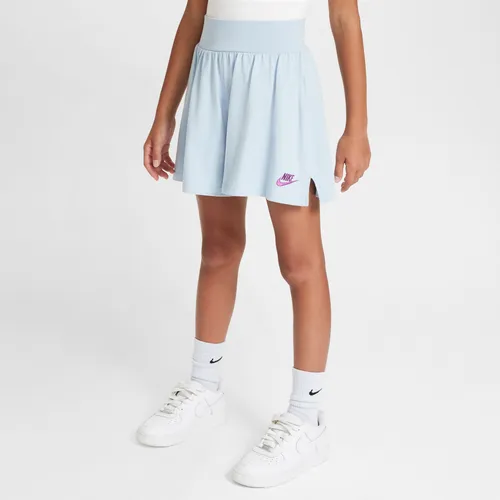 Nike Sportswear Older Kids' (Girls') Shorts - Blue - Cotton