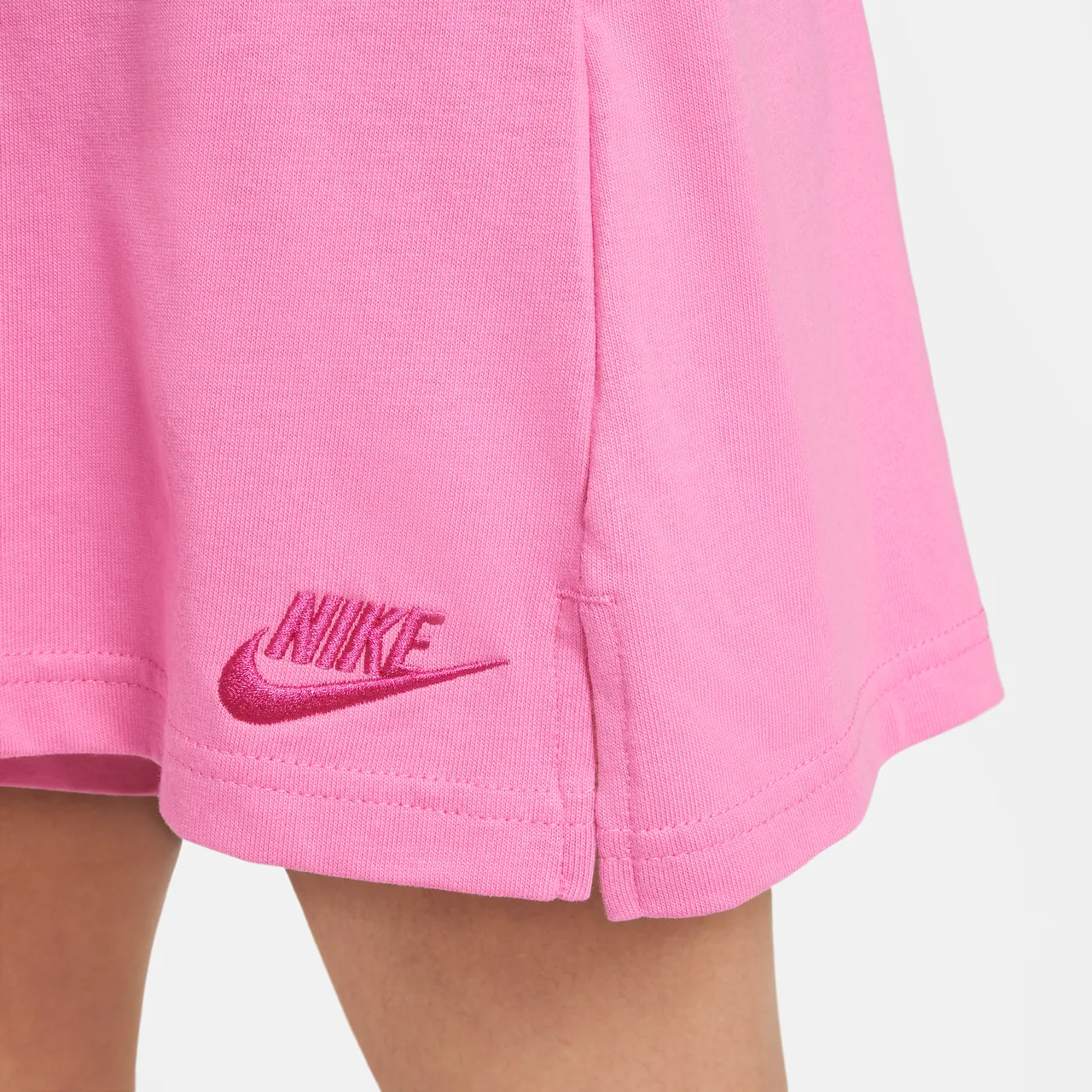 Nike Sportswear Older Kids' (Girls') Shorts - Red - Cotton