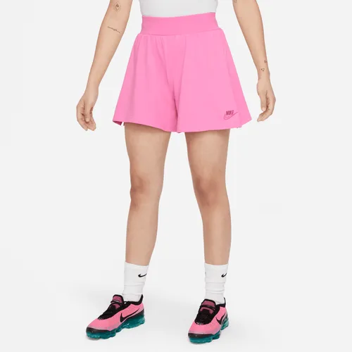 Nike Sportswear Older Kids' (Girls') Shorts - Red - Cotton