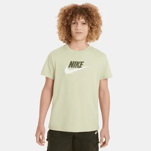 Nike Sportswear Older Kids' (Girls') T-Shirt - Green - Cotton