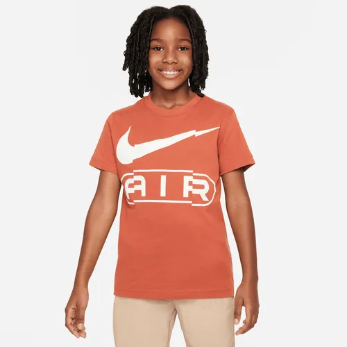 Nike Sportswear Older Kids' (Girls') T-Shirt - Orange - Cotton