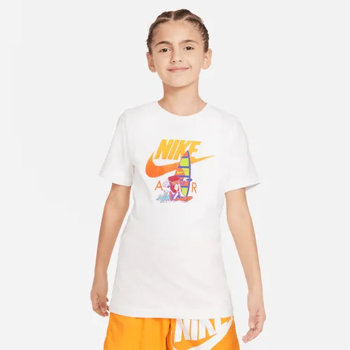 Nike Sportswear Older Kids' T-Shirt - White - Cotton