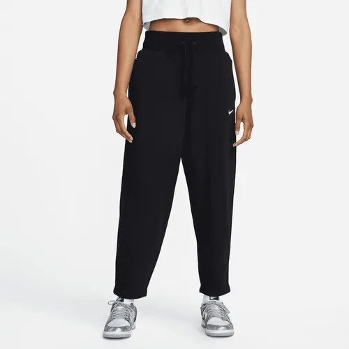 Nike Sportswear Phoenix Fleece Women's High-Waisted Curve 7/8 Tracksuit Bottoms - Black - Polyester