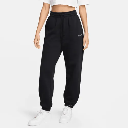 Nike Sportswear Phoenix Fleece Women's High-Waisted Oversized Tracksuit Bottoms - Black - Polyester