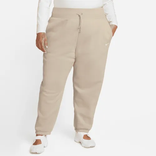 Nike Sportswear Phoenix Fleece Women's High-Waisted Oversized Tracksuit Bottoms - Brown - Polyester