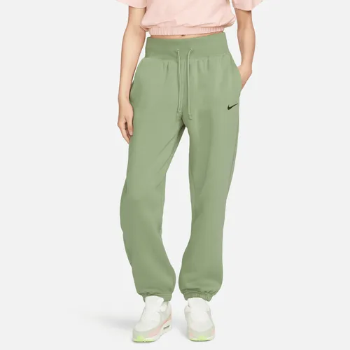 Nike Sportswear Phoenix Fleece Women's High-Waisted Oversized Tracksuit Bottoms - Green