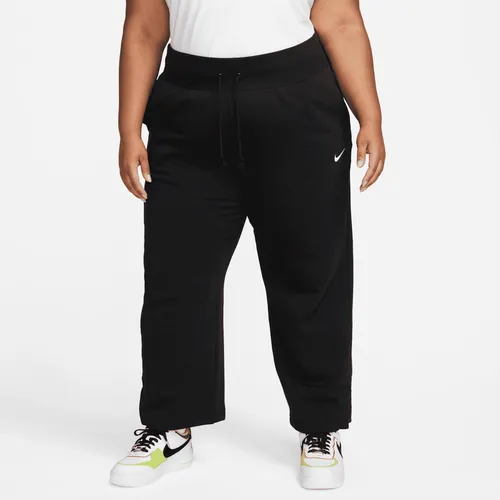 Nike Sportswear Phoenix Fleece Women's High-Waisted Wide-Leg Tracksuit Bottoms - Black - Polyester