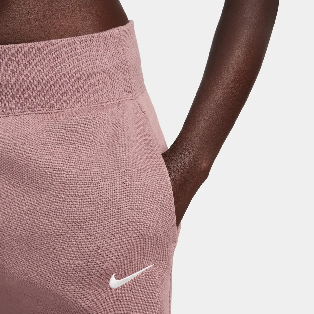 Nike Sportswear Phoenix Fleece Women's High-Waisted Wide-Leg Tracksuit Bottoms - Purple - Polyester