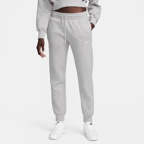 Nike Sportswear Phoenix Fleece Women's Mid-Rise Tracksuit Bottoms - Grey - Polyester