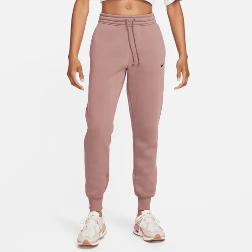 Nike Sportswear Phoenix Fleece Women's Mid-Rise Tracksuit Bottoms - Purple - Polyester