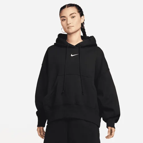Nike Sportswear Phoenix Fleece Women's Over-Oversized Pullover Hoodie - Black - Cotton