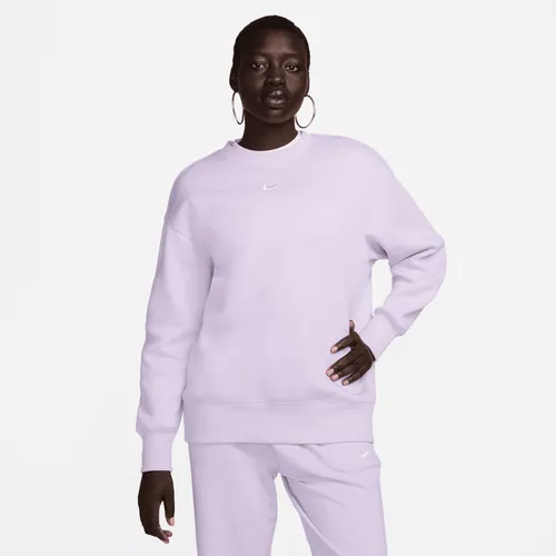 Nike Sportswear Phoenix Fleece Women's Oversized Crew-neck Sweatshirt - Purple - Polyester