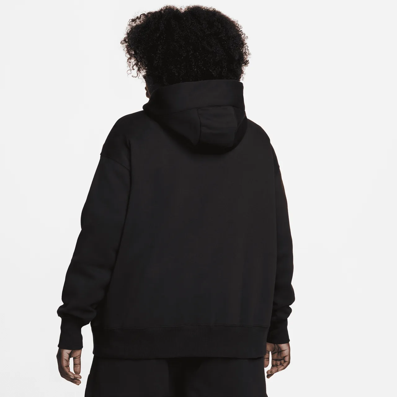 Nike Sportswear Phoenix Fleece Women's Oversized Full-Zip Hoodie - Black - Cotton