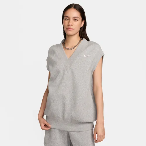 Nike Sportswear Phoenix Fleece Women's Oversized Gilet - Grey - Polyester