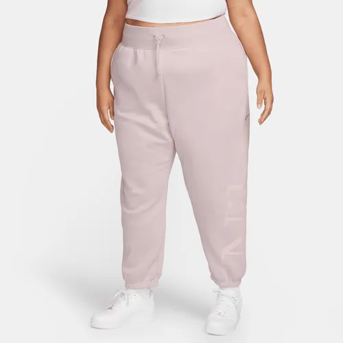 Nike Sportswear Phoenix Fleece Women's Oversized Logo Tracksuit Bottoms - Purple - Polyester