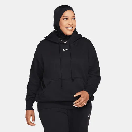 Nike Sportswear Phoenix Fleece Women's Oversized Pullover Hoodie - Black - Cotton