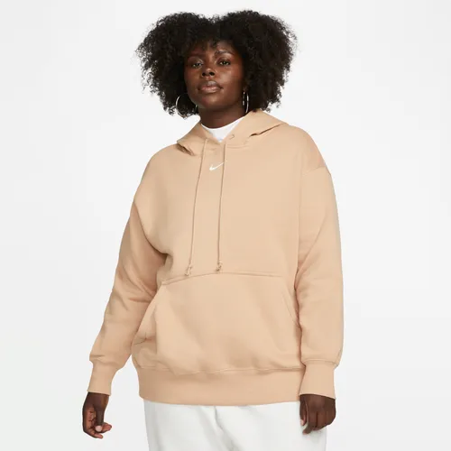 Nike Sportswear Phoenix Fleece Women's Oversized Pullover Hoodie - Brown - Cotton