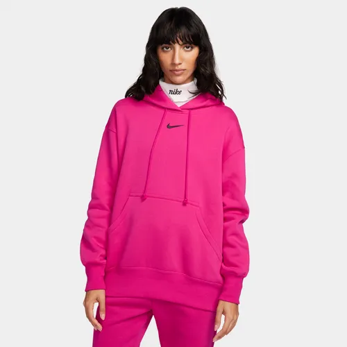Nike Sportswear Phoenix Fleece Women's Oversized Pullover Hoodie - Pink - Cotton