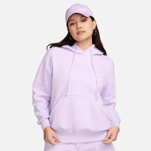 Nike Sportswear Phoenix Fleece Women's Oversized Pullover Hoodie - Purple - Cotton