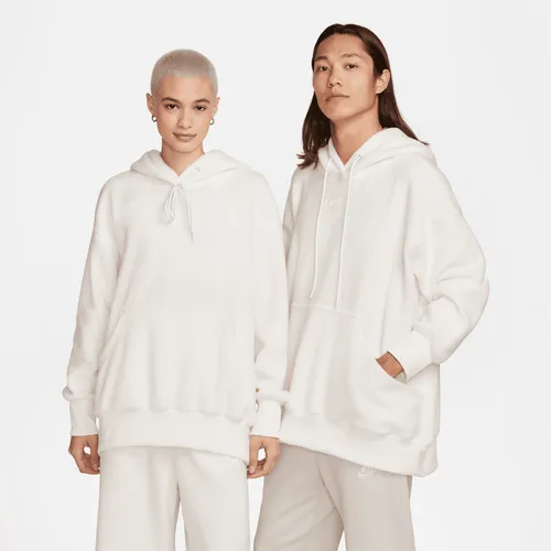 Nike Sportswear Plush Women's Oversized Pullover Hoodie - White - Polyester