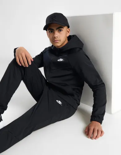 Nike Sportswear Poly Colour Block Tracksuit Junior - Black