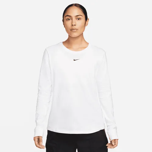 Nike Sportswear Premium Essentials Women's Long-Sleeve T-Shirt - White - Cotton
