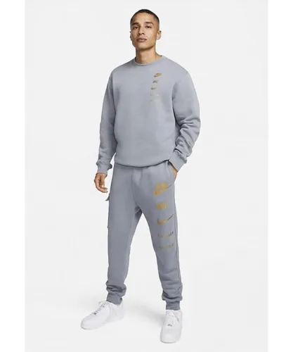Nike Sportswear Standard Issue Mens Tracksuit in Polar Grey Fleece