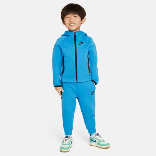 Nike Sportswear Tech Fleece Full-Zip Set Toddler 2-Piece Hoodie Set - Blue - Polyester